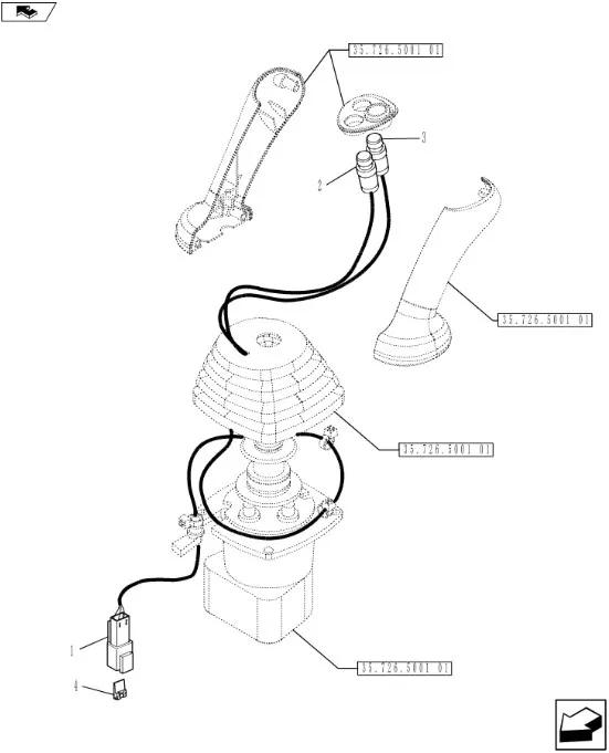 87437372 - выключатель в сборе